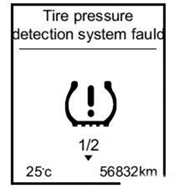 Неисправность датчика давления воздуха в колесе Lifan X70