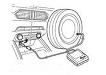 Использование ремонтного комплекта для временного восстановления шины Mazda CX-5 c 2017 года