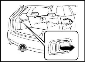 Складывание спинки заднего сидения Mazda CX-7