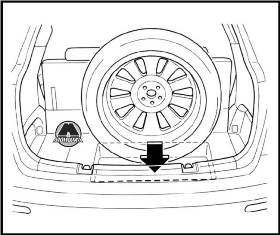 Монтаж запасного колеса Mazda CX-9