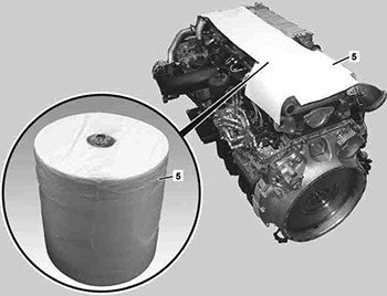 Указания по герметизации отверстий во время ремонта и техобслуживания двигателя и обращению со снятыми деталями Mercedes Actros с 2012 года