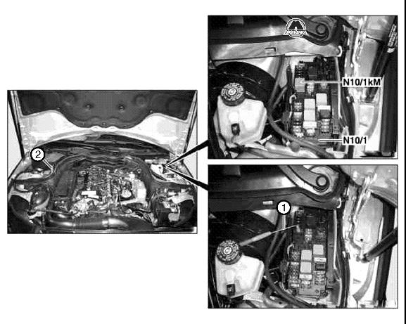 Проверка компрессии Mercedes C204