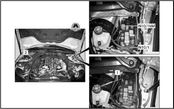 Проверка компрессии Mercedes E-klasse