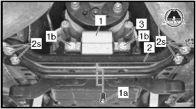 Снятие и установка задней опоры двигателя Mercedes E-klasse