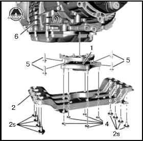 Снятие и установка задней опоры двигателя Mercedes E-klasse
