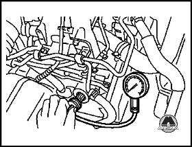 Проверка компрессии Mercedes S-класс w221