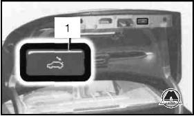 Кнопка закрывания крышки багажника Mercedes S-класс w221