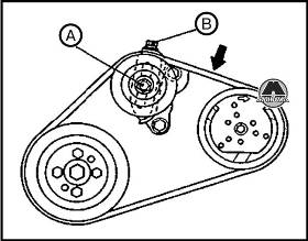 Приводной ремень компрессора кондиционера Mitsubishi Colt
