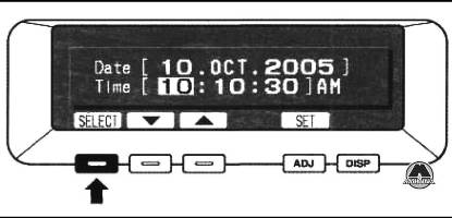 Настройка даты и времени Mitsubishi L200