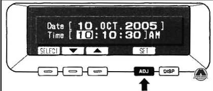 Настройка даты и времени Mitsubishi L200