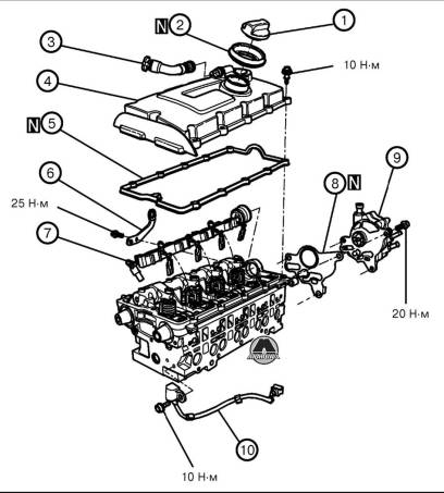 Снятие головки блока цилиндров Mitsubishi Outlander XL Airtek