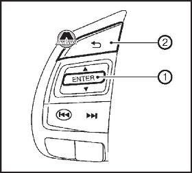 Использование информационного дисплея Nissan Sentra
