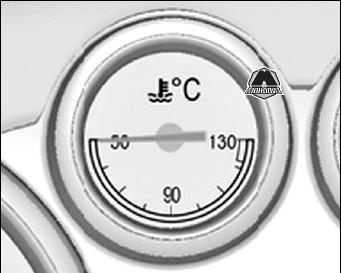 opel insignia индикатор температуры охлаждающей жидкости двигателя