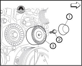 Промежуточный ролик ремня привода навесного оборудования Opel Vivaro