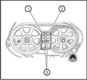 Проверка ремня привода газораспределительного механизма Opel Zafira