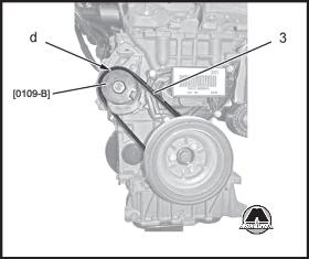 Ремень привода насоса системы охлаждения Peugeot 2008