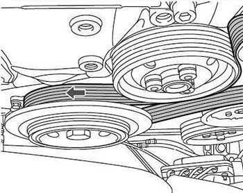 Снятие и установка ремня привода навесного оборудования Porsche Cayenne с 2011 года