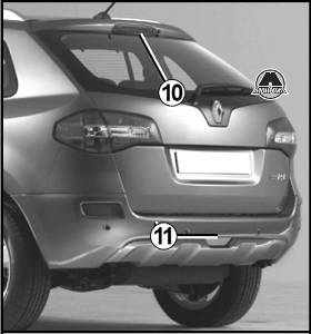 Задний противотуманный фонарь Renault Koleos