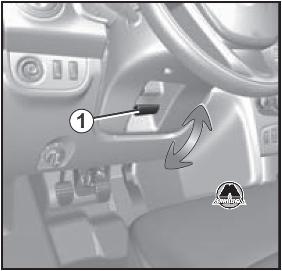 Регулировка положения рулевого колеса Renault Logan