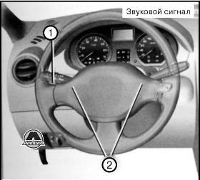 Звуковая и световая сигнализация Renault Dacia Logan Sandero