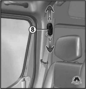 Регулировка ремней безопасности Renault Master Opel Movano Nissan NV400