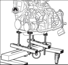 Снятие и установка силового агрегата Renault Sandero