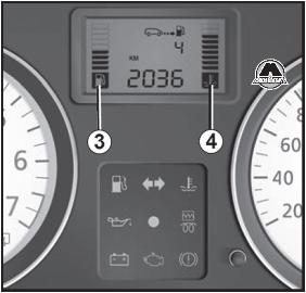 Дисплей и индикаторы Renault Sandero