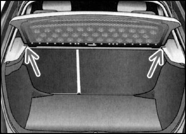 skoda fabia крепления панели, расположенной поверх багажника