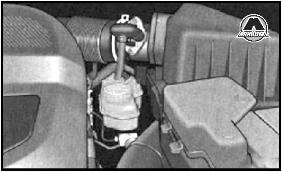Проверка уровня тормозной жидкости Skoda Fabia II