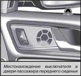 Выключатель в двери пассажира Skoda Octavia 2