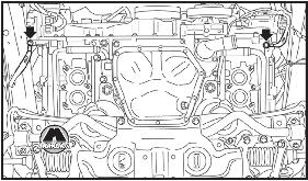 Снятие двигателя Subaru Forester