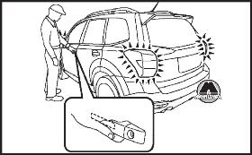 Запирание и отпирание дверей Subaru Forester
