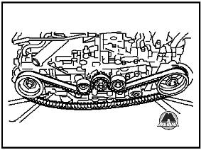 Снятие ремня привода ГРМ Subaru Forester