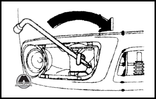Передний буксировочный крюк Subaru Tribeca