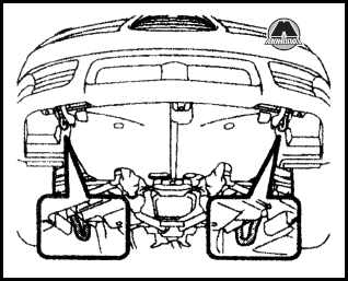 Передние буксировочные крюки Subaru Tribeca