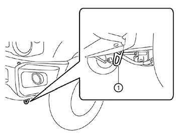 Передний буксировочный крюк Suzuki Jimny с 2018 года