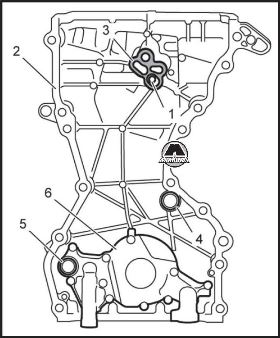 Крышка цепи привода газораспределительного механизма Suzuki SX4