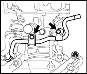 Снятие прокладки головки блока цилиндров Toyota Avensis