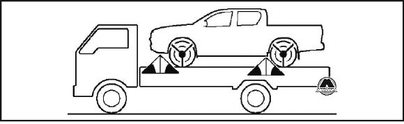 Транспортировка методом полной погрузки Toyota Hilux