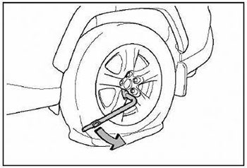 Замена колеса со спущенной шиной Toyota RAV4 с 2018 года