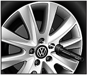 Замена колеса Volkswagen Atlas с 2017 года