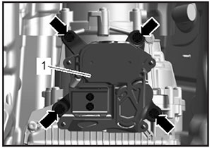Снятие и установка опор двигателя, опорный кронштейн справа VW Touareg с 2018 года