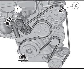 Снятие ремня привода навесного оборудования Volvo XC60