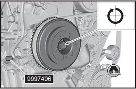 Снятие цепи привода газораспределительного механизма Volvo XC60