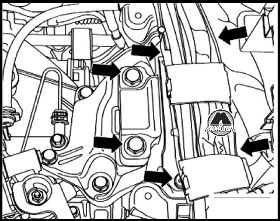 Снятие двигател Volkswagen Caddy