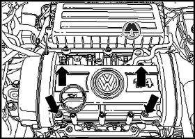 Снятие картера распределительных валов Volkswagen Caddy