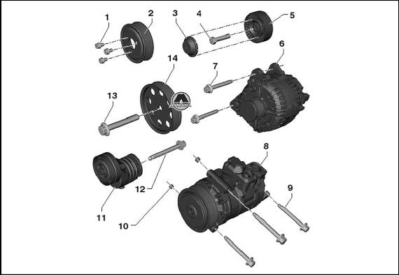 Ремень привода вспомогательного оборудования Volkswagen Caddy