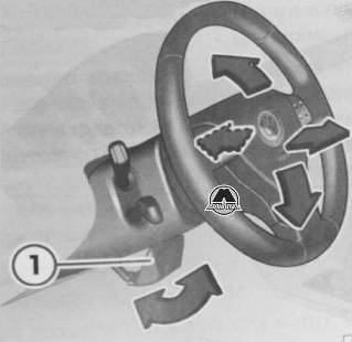 Регулировка положения рулевого колеса Volkswagen Caddy