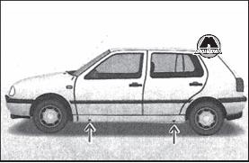 Замена колеса VW Golf III