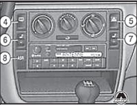 Выключатели и переключатели VW Passat B5